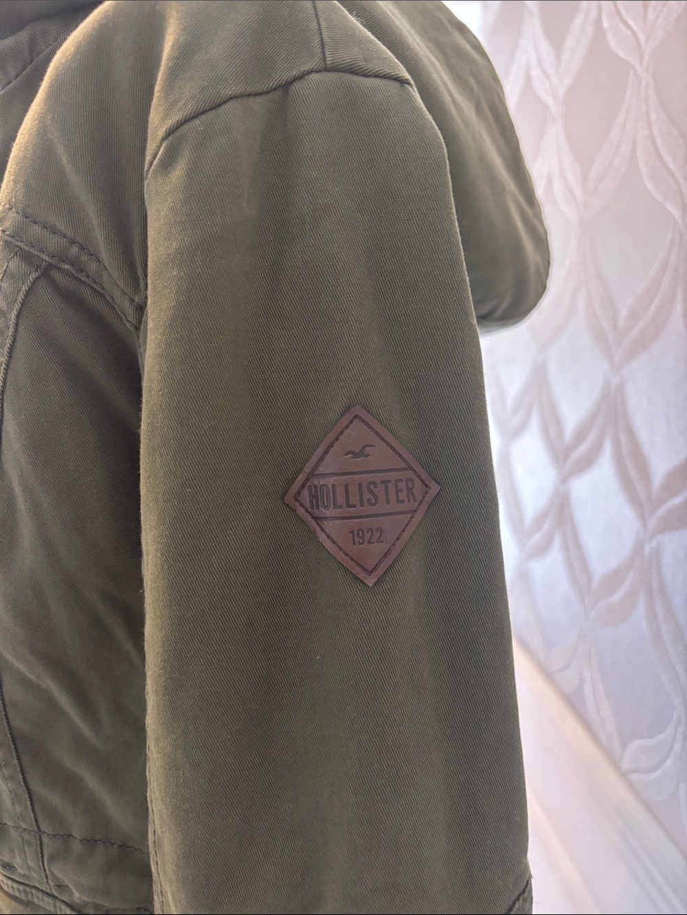 Hollister Olive Green Sherpa Hood Utility Jacket - Women - Picture 4 of 7